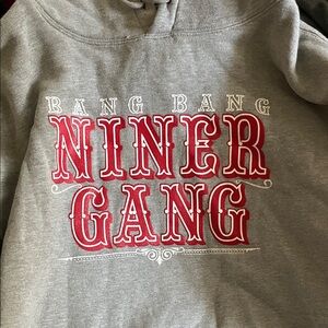 Gray Niner Gang Hoodie